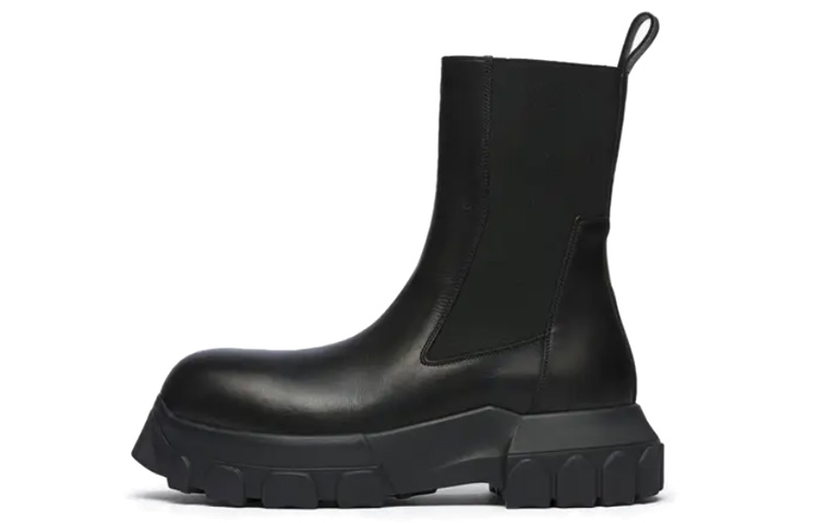 Rick Owens Chelsea Boot 'Black Leather'