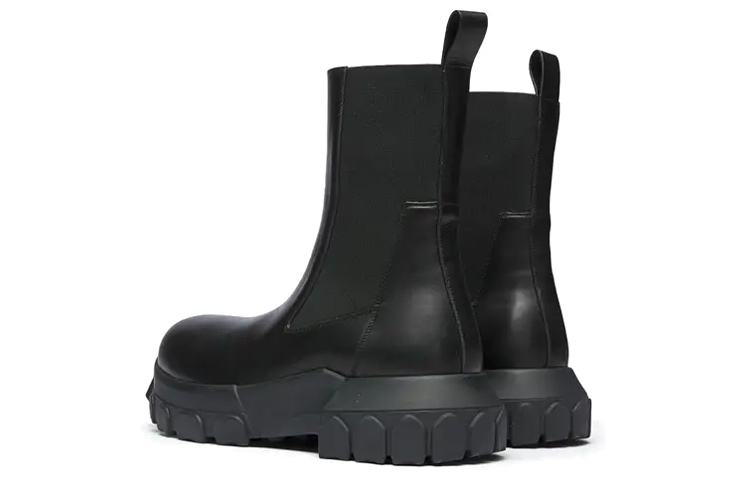 Rick Owens Chelsea Boot 'Black Leather' 圖 4