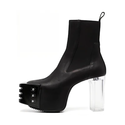 Rick Owens Chelsea Boot 'Black Leather'