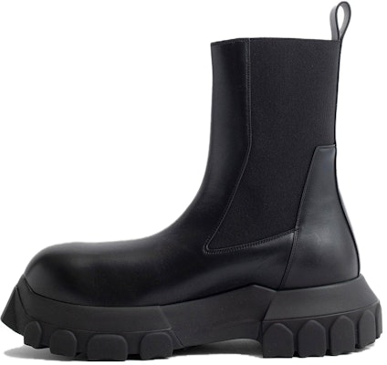 Rick Owens Chelsea Boot 'Black Leather Slip-On' RU02C7881LCG-99 Buy Rick Owens Chelsea Boot 'Black Leather Slip-On' RU02C7881LCG-99