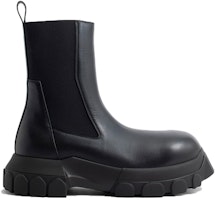 Rick Owens Sepatu Chelsea 'Hitam Kulit Slip-On' RU02C7881LCG-99 Order Rick Owens Sepatu Chelsea 'Hitam Kulit Slip-On' RU02C7881LCG-99