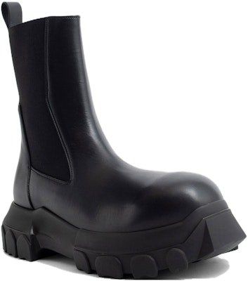 Rick Owens Chelsea Boot 'Black Leather Slip-On' RU02C7881LCG-99 Lookbook Rick Owens Chelsea Boot 'Black Leather Slip-On' RU02C7881LCG-99