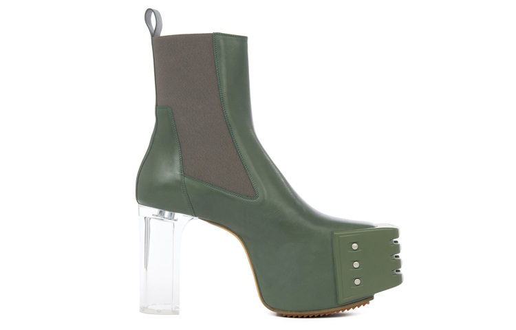 Rick Owens Chelsea Boot 'Green Calfskin' 圖 2