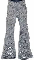 Order Rick Owens 做舊喇叭牛仔褲 珍珠灰 RR02C7315DMPSH98