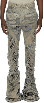 リックオウエンス ディストレスト フレア デニム ジーンズ パールグレー RR02C7315DMPSH98 Shop リックオウエンス ディストレスト フレア デニム ジーンズ パールグレー RR02C7315DMPSH98