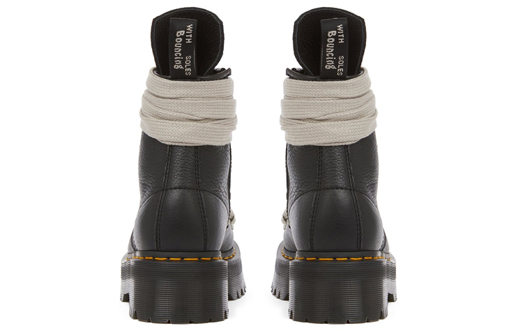 Rick Owens Dr. Martens 1460 Quad Leather Sole Pentagram Jumbo Lace Boot 'Black' 圖 4