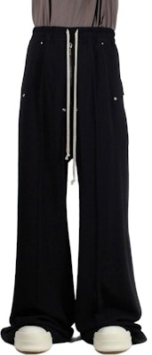 RICK OWENS 抽繩寬鬆休閒褲 男女款 黑色 RU02C7366HY-09 Lookbook RICK OWENS 抽繩寬鬆休閒褲 男女款 黑色 RU02C7366HY-09