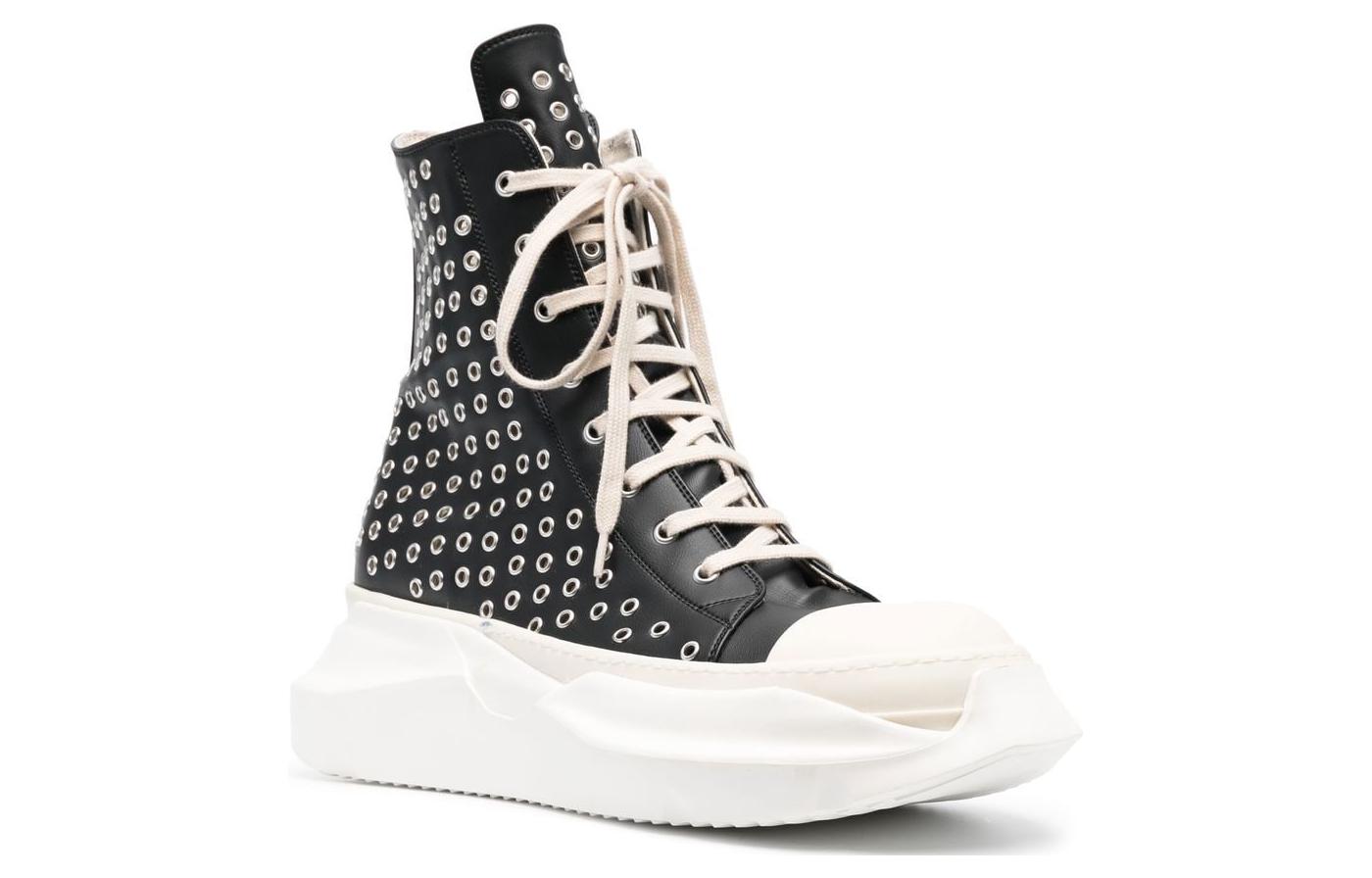 Order 瑞克·歐文斯 (Rick Owens) DRKSHDW 抽象 防滑耐磨 高筒 板鞋 男款 黑色