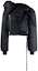 Buy Rick Owens DRKSHDW Jaket Hitam Zip Asimetris Katun. DU02C5775BR