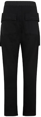 Rick Owens DRKSHDW Seluar Kargo Hitam Longgar dengan Tali Kasut. DU02C5376F-09 Lookbook Rick Owens DRKSHDW Seluar Kargo Hitam Longgar dengan Tali Kasut. DU02C5376F-09