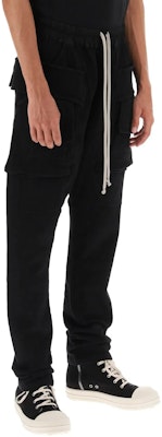 Rick Owens DRKSHDW Seluar Kargo Hitam Longgar dengan Tali Kasut. DU02C5376F-09 Purchase Rick Owens DRKSHDW Seluar Kargo Hitam Longgar dengan Tali Kasut. DU02C5376F-09