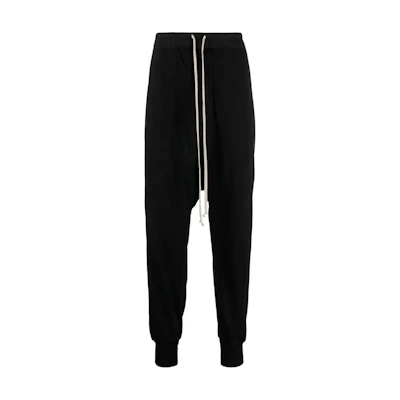 Rick Owens DRKSHDW Black Loose Fit Lace-Up Jogger Pants. DU02C5395RIG-09