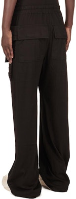 Rick Owens DRKSHDW Celana Panjang Hitam Loose Fit Straight-Leg Drawstring DU02D2394RN-09 Details for Rick Owens DRKSHDW Celana Panjang Hitam Loose Fit Straight-Leg Drawstring DU02D2394RN-09
