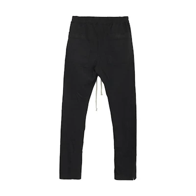 Rick Owens DRKSHDW Black Mid-Rise Straight-Leg Casual Pants. DU01C6392-RN