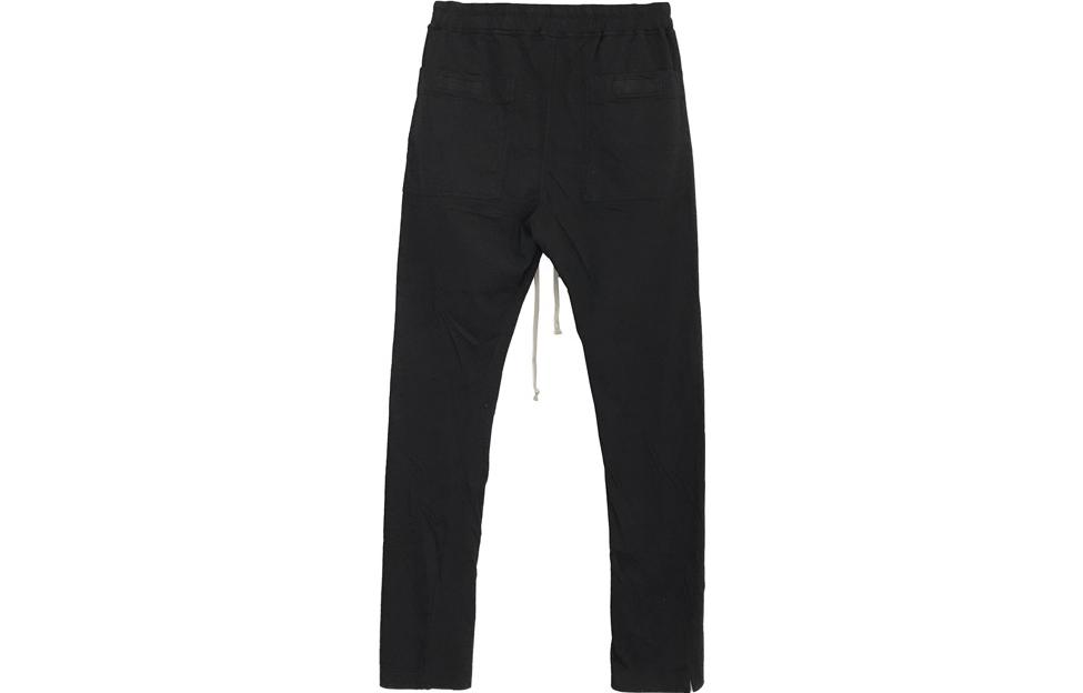 Order Rick Owens DRKSHDW Celana Hitam Casual Mid-Rise Straight-Leg. DU01C6392-RN