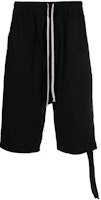 Rick Owens DRKSHDW Black Solid Drawstring Pocket Shorts DU01C6368-RN-09 Rick Owens DRKSHDW Black Solid Drawstring Pocket Shorts DU01C6368-RN-09