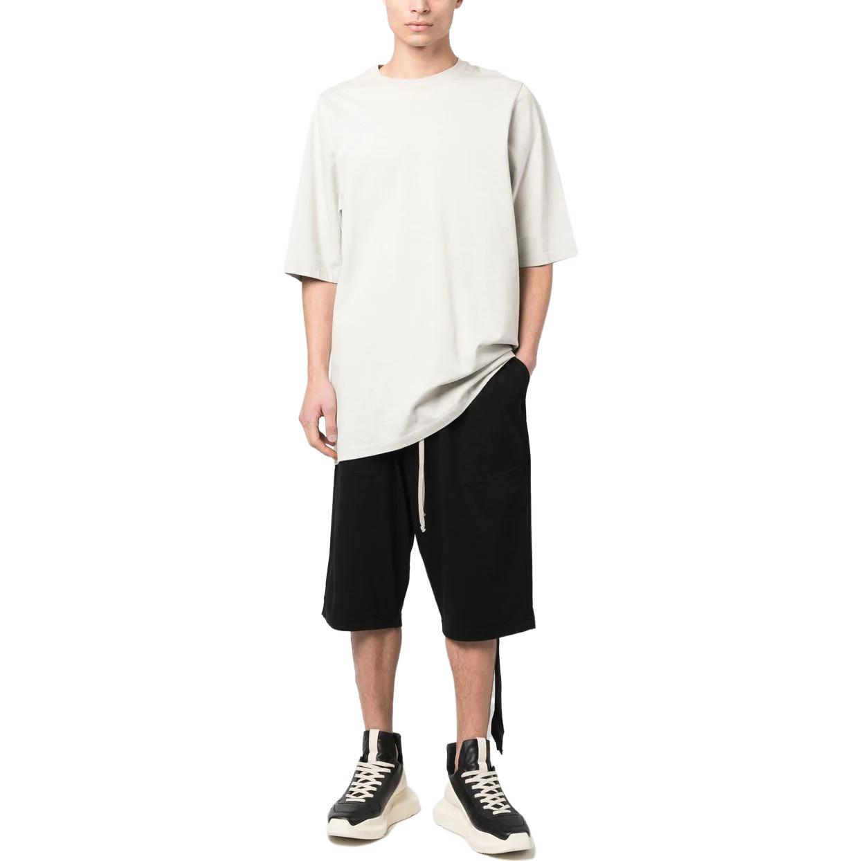 Lookbook Rick Owens DRKSHDW 黑色抽绳口袋短裤 DU01C6368-RN-09
