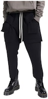 Rick Owens DRKSHDW Black Straight-Leg Casual Cargo Pants DU02A3371RIG-09 Rick Owens DRKSHDW Black Straight-Leg Casual Cargo Pants DU02A3371RIG-09
