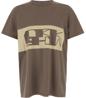 Rick Owens DRKSHDW Brown Graphic Print Slim Fit Short Sleeve T-Shirt DU01D1250RNEP23408 Rick Owens DRKSHDW Brown Graphic Print Slim Fit Short Sleeve T-Shirt DU01D1250RNEP23408