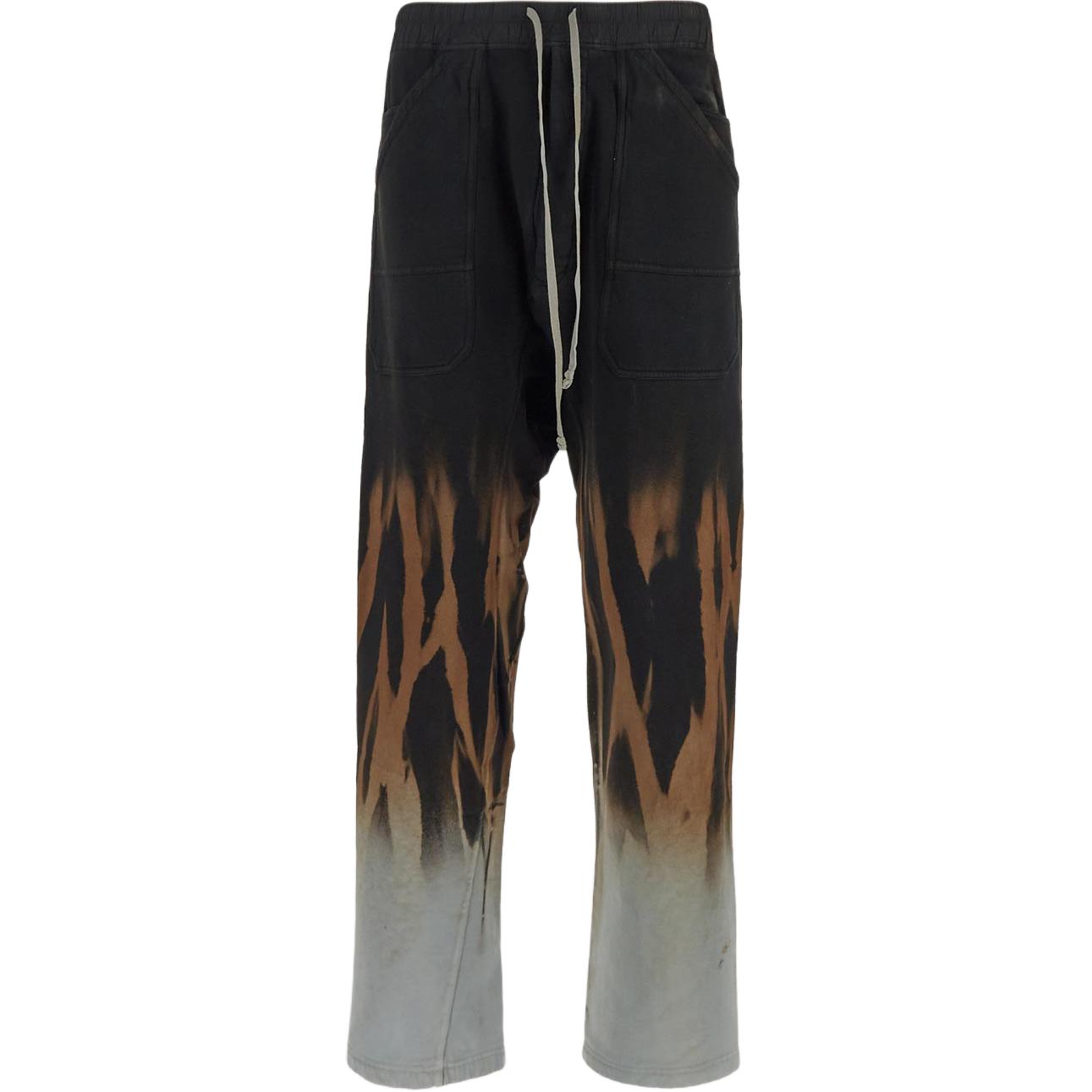 Rick Owens DRKSHDW  Colorblock Mid-Rise Knit Joggers Multicolor. DU02D2370FSUN-0983