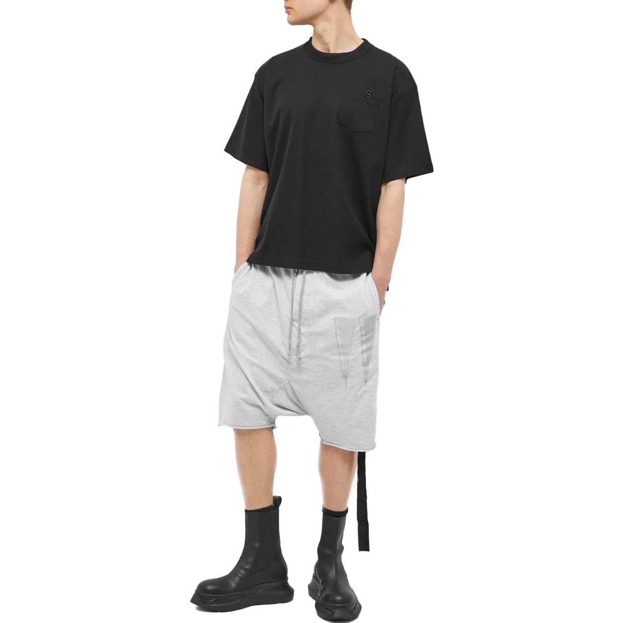 Lookbook Rick Owens DRKSHDW 灰色低裆标志短裤. DU01C6380-RNEH-51