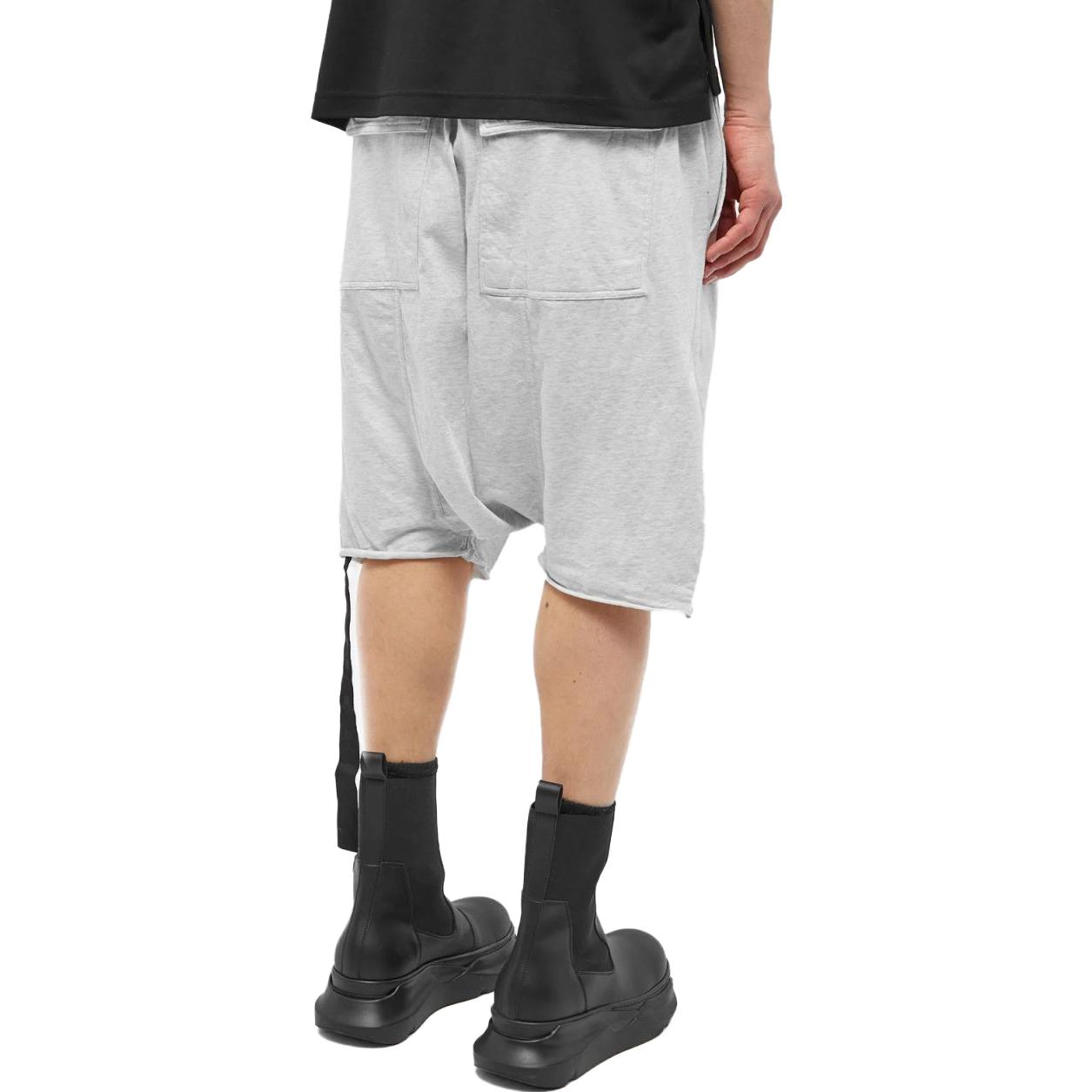 Shop Rick Owens DRKSHDW 灰色低裆标志短裤. DU01C6380-RNEH-51