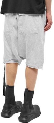 Rick Owens DRKSHDW 灰色低裆标志短裤. DU01C6380-RNEH-51 Shop Rick Owens DRKSHDW 灰色低裆标志短裤. DU01C6380-RNEH-51