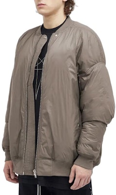 Rick Owens DRKSHDW 灰尘灰棒球领飞行员夹克 DU02D2776NP-34 Shop Rick Owens DRKSHDW 灰尘灰棒球领飞行员夹克 DU02D2776NP-34