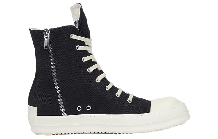 Rick Owens DRKSHDW 'FOGACHINE Denim High-Top Black White' 圖 2