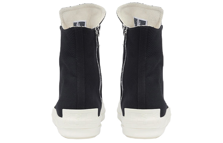 Rick Owens DRKSHDW 'FOGACHINE Denim High-Top Black White' 圖 4