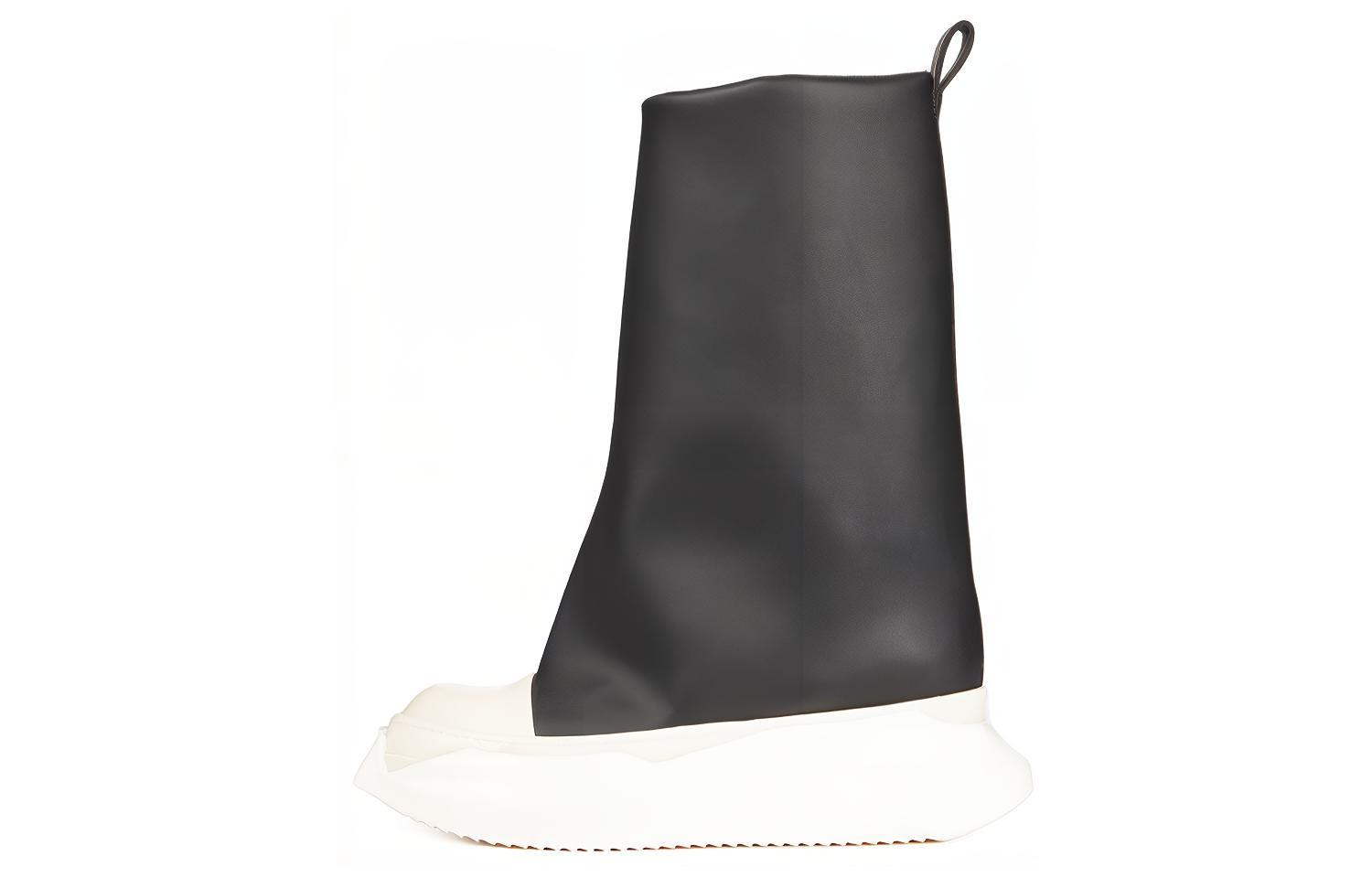 Buy Rick Owens DRKSHDW '黑色Fogachine皮革一脚蹬靴' DU02B4814VL-911