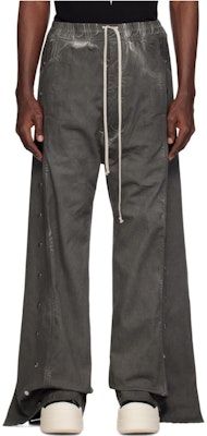 Rick Owens DRKSHDW Celana Wide-Leg Elastis Abu-Abu Kancing. DU01D1377SCF78 Order Rick Owens DRKSHDW Celana Wide-Leg Elastis Abu-Abu Kancing. DU01D1377SCF78