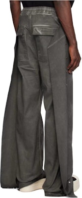 Rick Owens DRKSHDW Celana Wide-Leg Elastis Abu-Abu Kancing. DU01D1377SCF78 Shop Rick Owens DRKSHDW Celana Wide-Leg Elastis Abu-Abu Kancing. DU01D1377SCF78