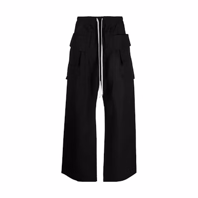 Rick Owens DRKSHDW High-Waist Wide-Leg Drawstring Cargo Pants DU01C6394RN-09