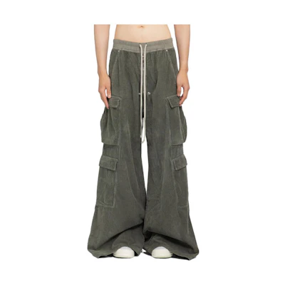Rick Owens DRKSHDW Loose Fit Elastic Casual Pants Blue DU02C5398HC-96