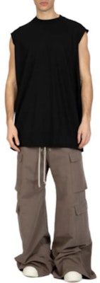 Rick Owens DRKSHDW Seluar Kargo Loose Fit High-Waisted Kelabu Lumpur. DU01D1398CB-34 Lookbook Rick Owens DRKSHDW Seluar Kargo Loose Fit High-Waisted Kelabu Lumpur. DU01D1398CB-34