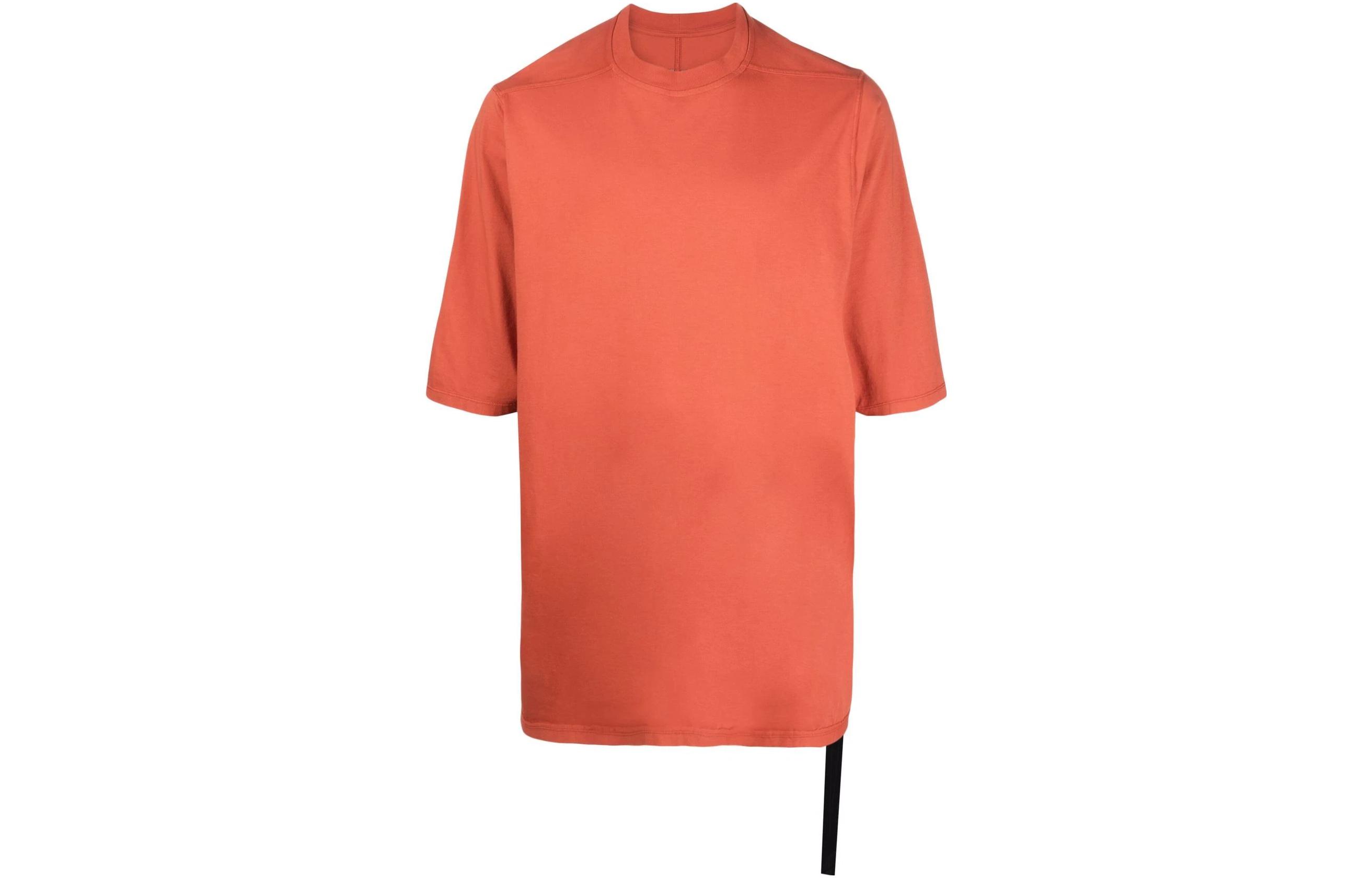 Rick Owens DRKSHDW  Oversized Crewneck T-Shirt Orange DU01B7274RN-34