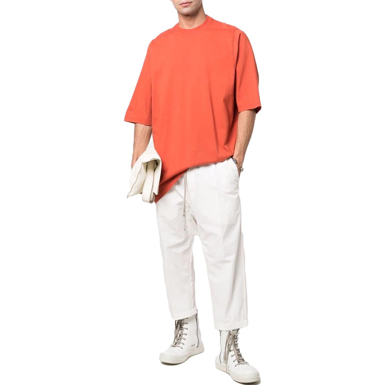 Lookbook Rick Owens DRKSHDW Kaos Oversized Crewneck Orange DU01B7274RN-34