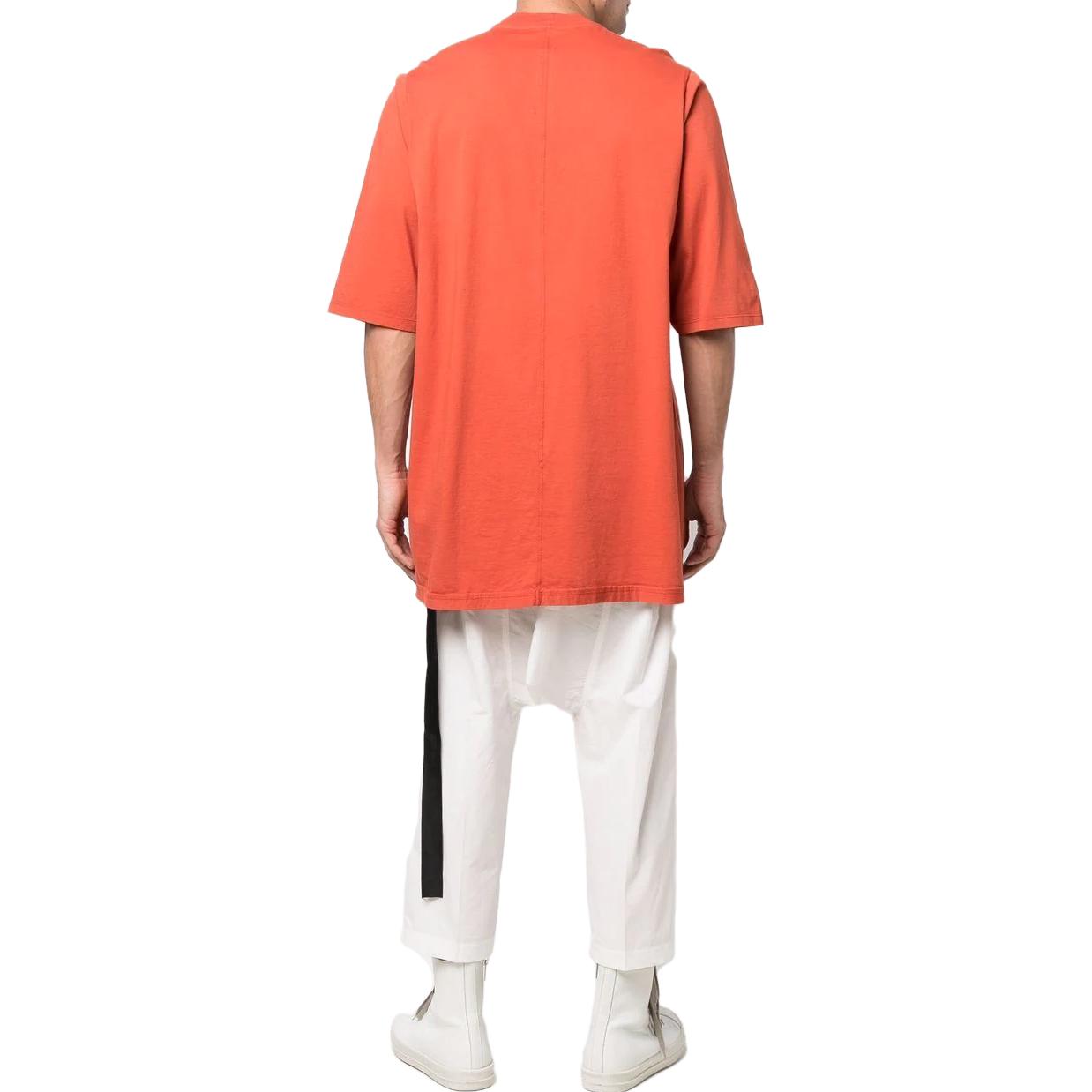 Shop Rick Owens DRKSHDW Kaos Oversized Crewneck Orange DU01B7274RN-34