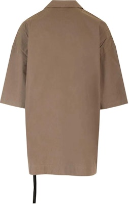 Rick Owens DRKSHDW 宽松短袖衬衫 灰棕色休闲版型 DU01D1290P-34 Lookbook Rick Owens DRKSHDW 宽松短袖衬衫 灰棕色休闲版型 DU01D1290P-34