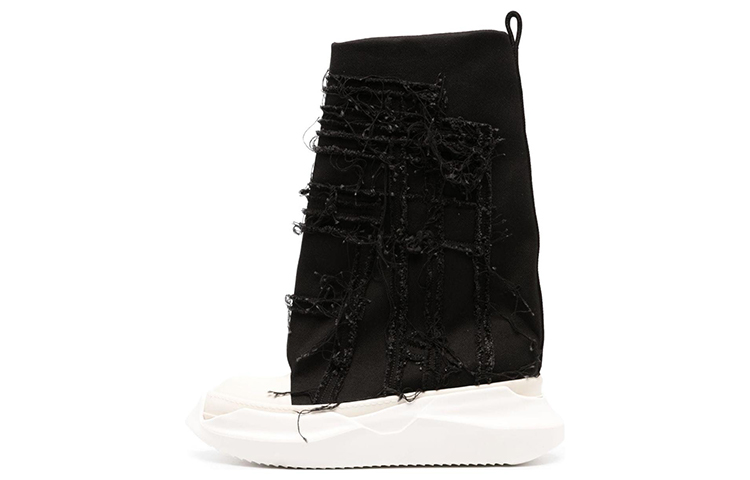 Rick Owens DRKSHDW 'Slashed Fogachine High-Top Black' DU02C5816SLASH-911