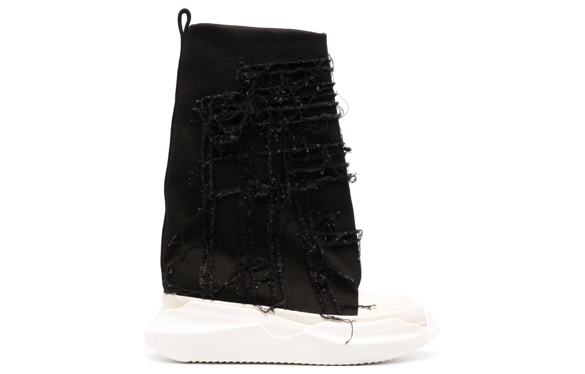 Rick Owens DRKSHDW 'Slashed Fogachine High-Top Black' 圖 2