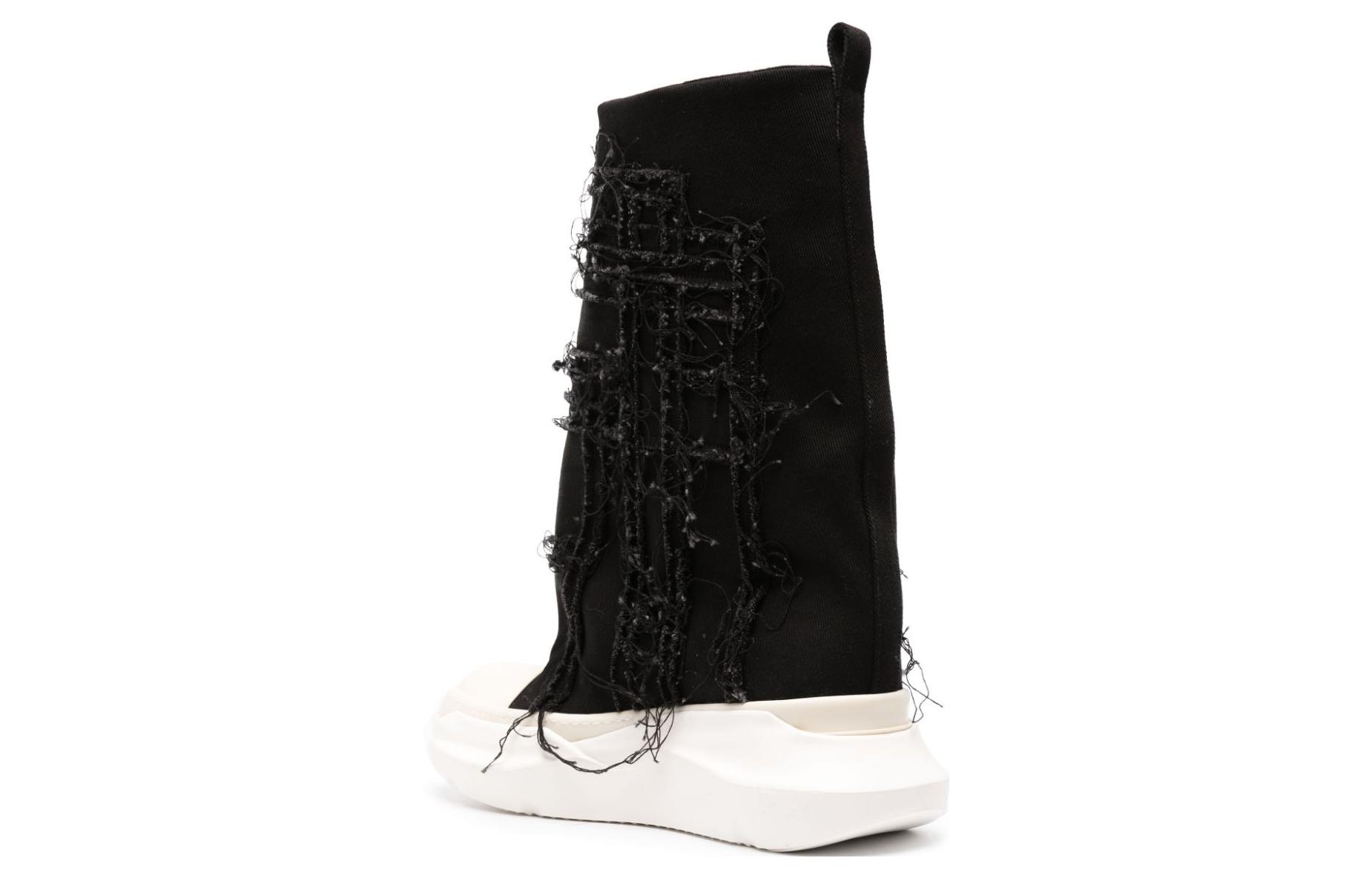 Rick Owens DRKSHDW 'Slashed Fogachine High-Top Black' 圖 4