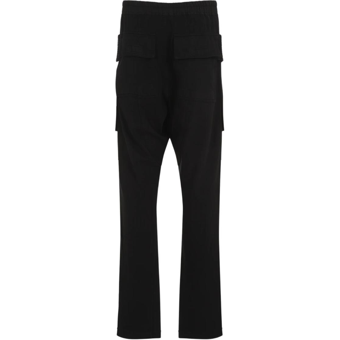 Lookbook Rick Owens DRKSHDW Celana Cargo Hitam Slim-Fit Mid-Rise. DU02D2376RIG-09