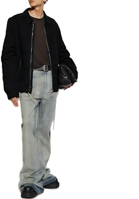 Rick Owens DRKSHDW 纯黑色拉链翻领长袖夹克 DU02D2783MO-09 Lookbook Rick Owens DRKSHDW 纯黑色拉链翻领长袖夹克 DU02D2783MO-09