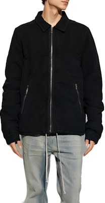 Rick Owens DRKSHDW 纯黑色拉链翻领长袖夹克 DU02D2783MO-09 Shop Rick Owens DRKSHDW 纯黑色拉链翻领长袖夹克 DU02D2783MO-09