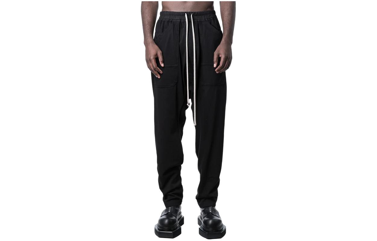 Rick Owens DRKSHDW  Solid Color Lace-Up Cargo Pants DU02C5370RIG-09