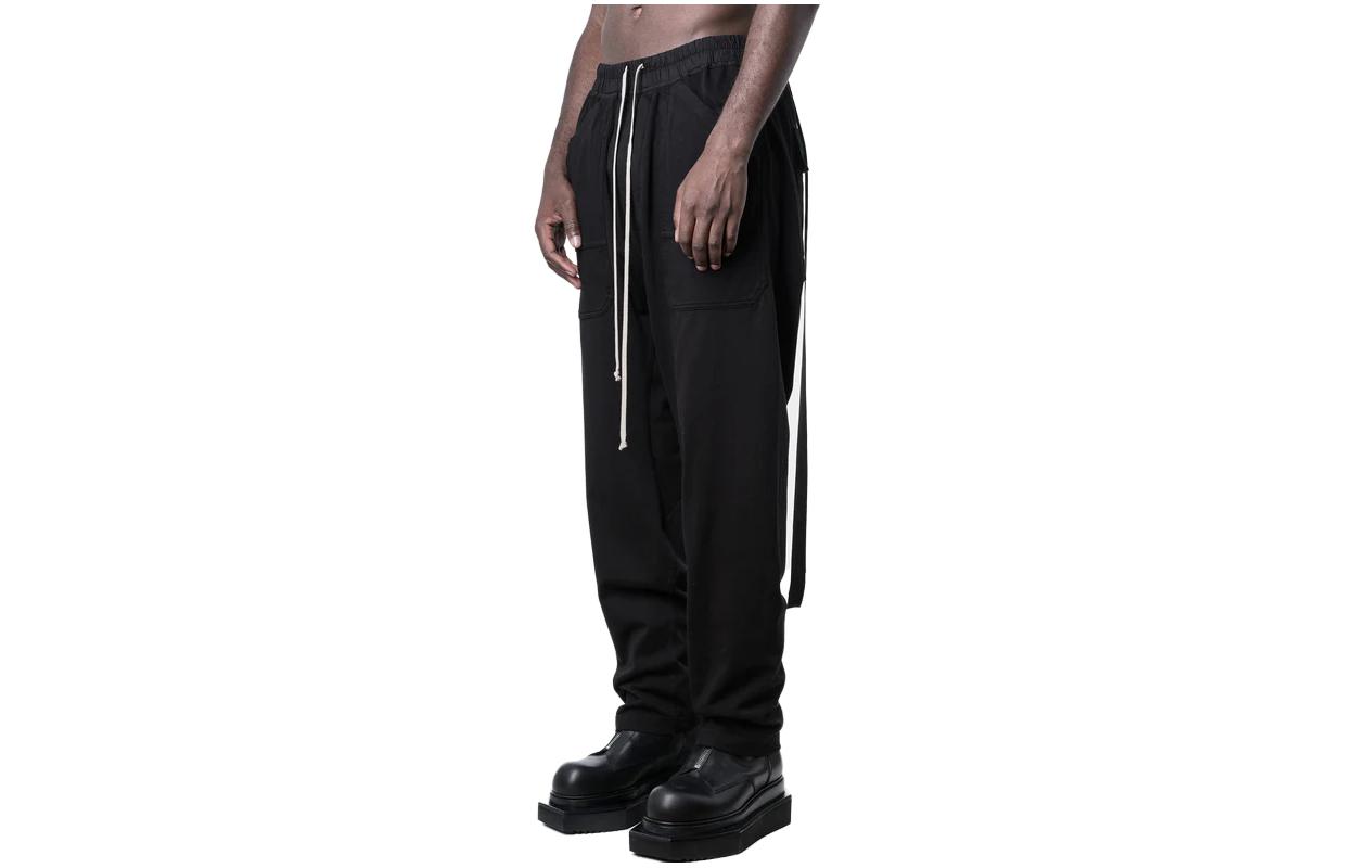 Shop Rick Owens DRKSHDW 纯色系带工装裤 DU02C5370RIG-09