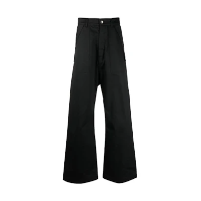 Rick Owens DRKSHDW Solid Wide-Leg Relaxed Trousers DU02B4367TW-09
