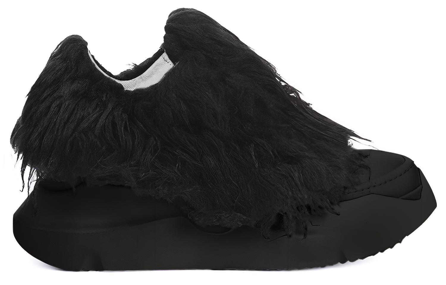 Order Rick Owens DRKSHDW 'Strobe Abstract Faux Fur Hitam' DU02B4842FF-999